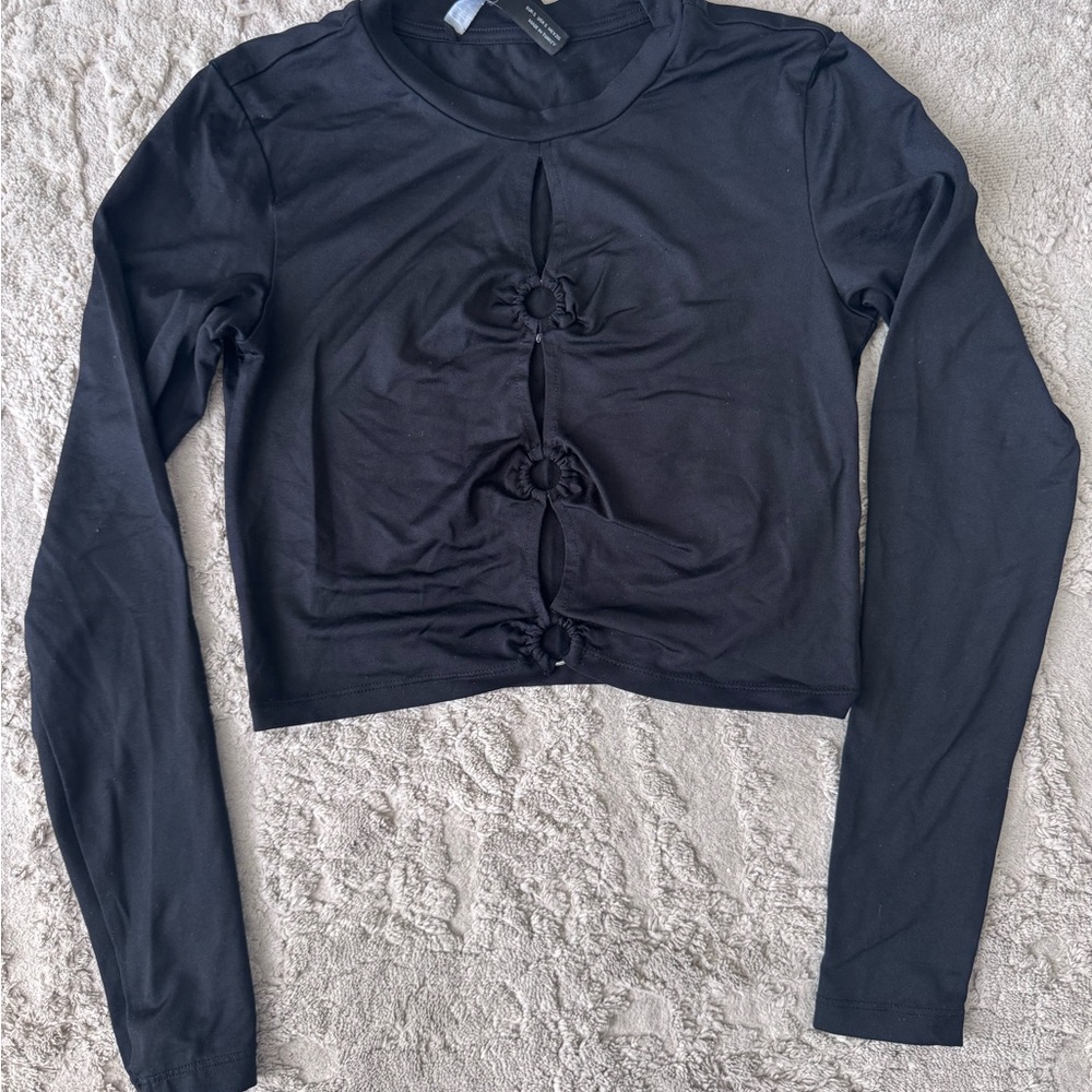 Black Long Sleeve Top